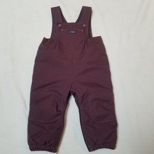 PATAGONIA SNOW PANTS/BIBS 12M DARK PLUM